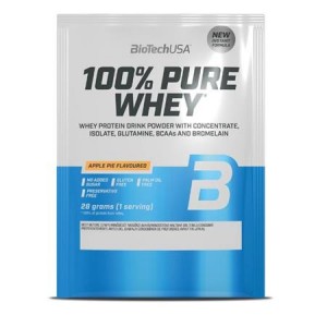 Proteinový srvátkový nápoj BIOTECH USA 28g, Pure Whey, jablkový koláč